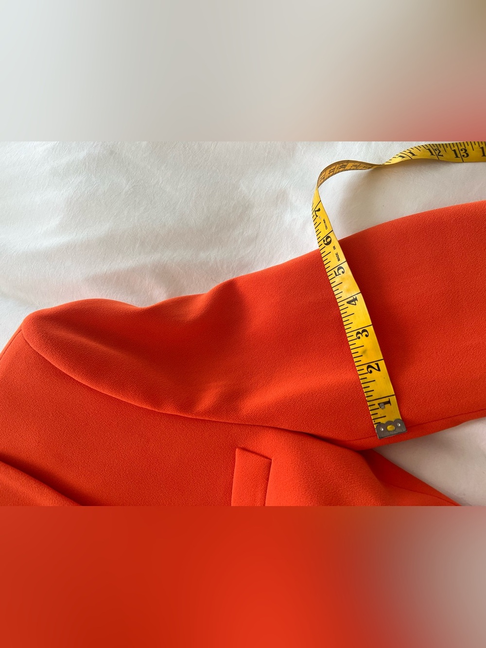 NWT Zara Orange Belted Tuxedo Blazer & Trouser Suit Set Size M - Picture 13 of 13